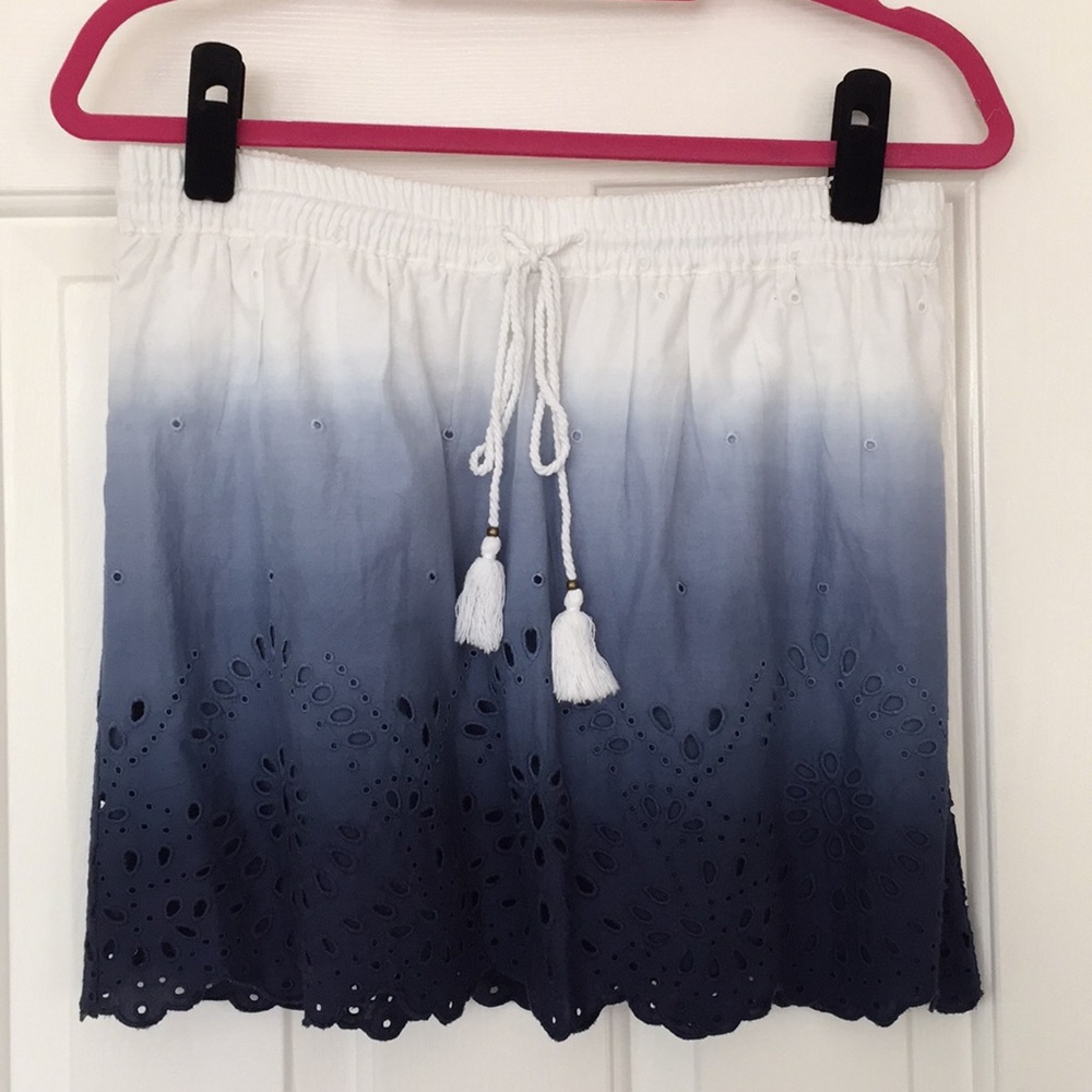 Express Ombré Eyelet Skirt